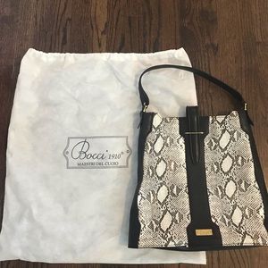 Italian designer bag bought at a boutique in Italy